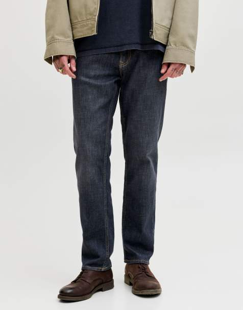 Jack & Jones – Regulär geschnittene Jeans aus grauem Denim - view 1