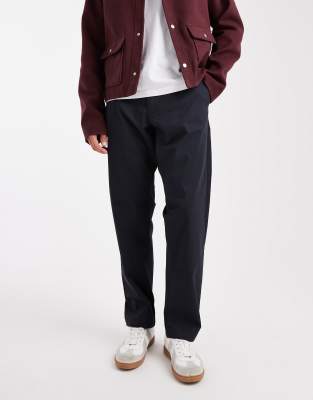 Jack & Jones Relaxed Fit Chino With Drawstring Waist In Black
