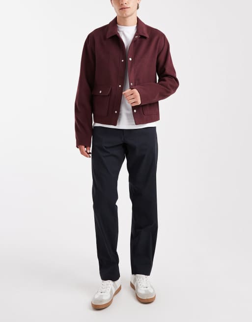 Jack & Jones relaxed fit chino with drawstring waist in navy, 2 of 5