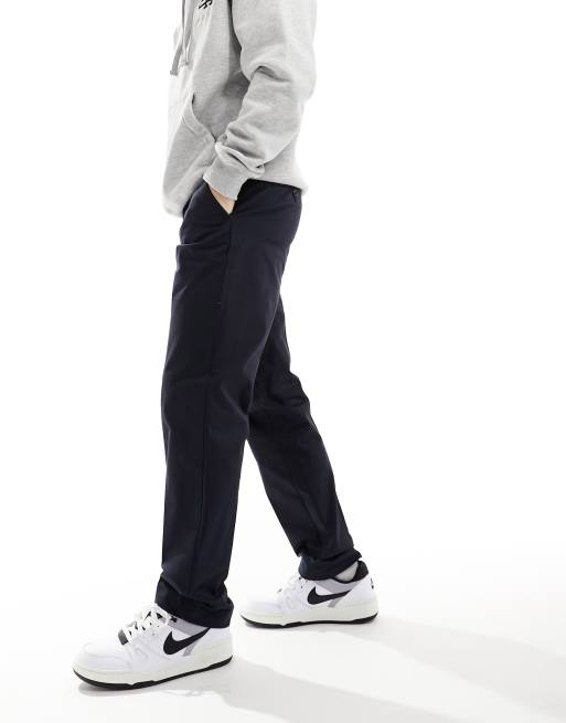 Jack & Jones – Relaxed Fit Chinohose in Marineblau mit Bundfalten, 4 von 5