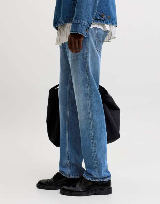 Jack & Jones Relaxed fit jeans in blue denim, 5 of 7