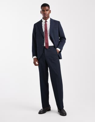 Jack & Jones Relaxed Suit Pants In Blue