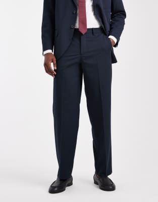 Jack & Jones Relaxed Suit Pants In Blue