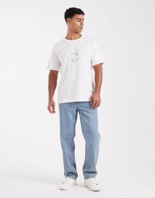 Jack & Jones Relaxed T-shirt With Originals Print In White