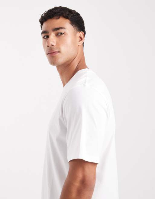 Jack & Jones relaxed t-shirt with originals print in white, 4 of 5