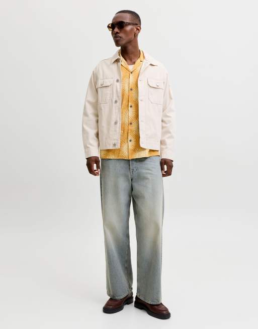 Jack & Jones - Resort overhemd in amberbruin, 2 van 6