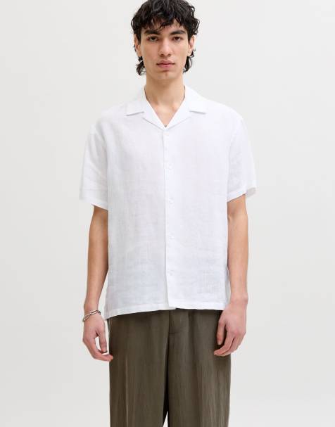 Jack & Jones Resort shirt in bright white