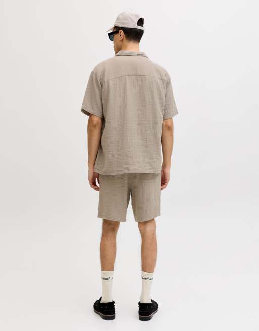Jack & Jones Resort shirt in vintage khaki, 2 of 7