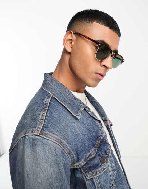 Jack & Jones retro frame sunglasses in tortoiseshell - view 1