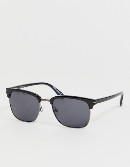 Jack & Jones retro sunglasses black lens