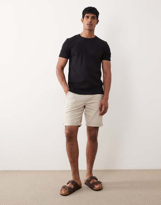 Jack & Jones rib regular t-shirt in black, 2 of 5