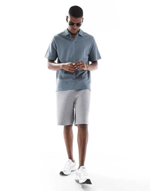 Jack & Jones ribbed polo in blue, 2 of 4