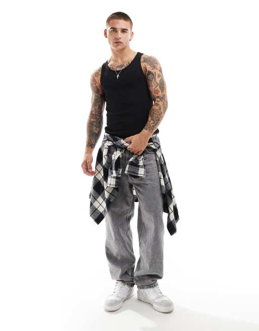Jack & Jones - Ribstrikket top i sort, 2 af 4