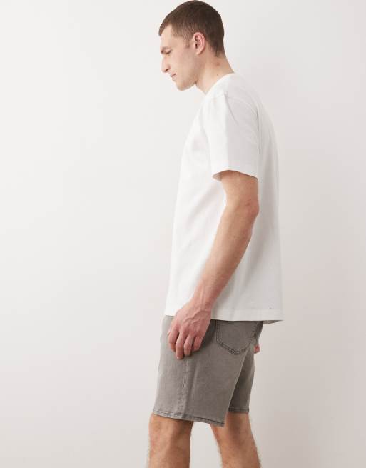Jack & Jones – Rick – Jasnoszare dopasowane szorty jeansowe, 3 z 5