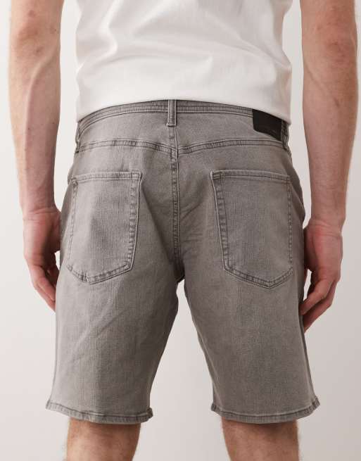 Jack & Jones – Rick – Jasnoszare dopasowane szorty jeansowe, 5 z 5