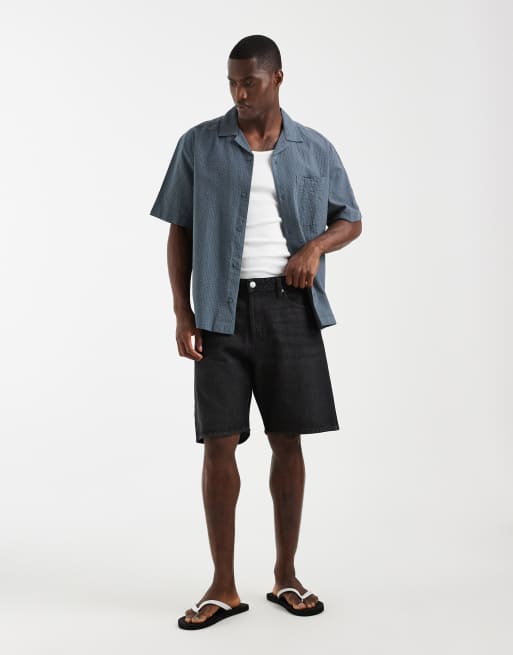 Jack & Jones - Rick - Lot de 2 shorts en jean - Bleu moyen et noir, 2 de 5
