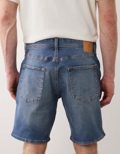 Jack & Jones - Rick - Mellemblå slim-denimshorts, 5 af 5