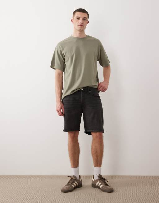 Jack & Jones – Rick – Schmale Jeansshorts in Schwarz, 2 von 5