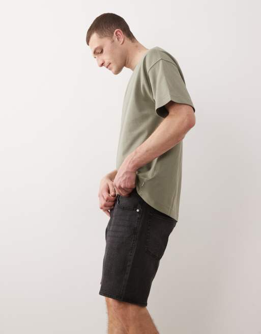 Jack & Jones – Rick – Schmale Jeansshorts in Schwarz, 3 von 5