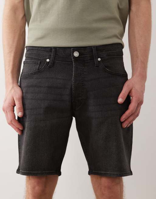 Jack & Jones – Rick – Schmale Jeansshorts in Schwarz, 4 von 5