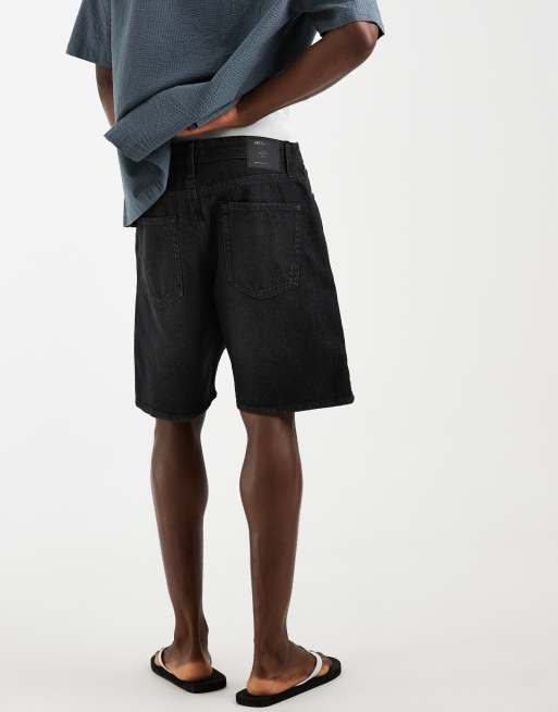 Jack & Jones - Rick - Set van 2 denim shorts in middenblauw en zwart, 5 van 5