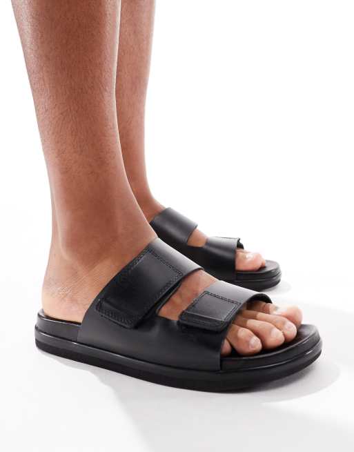 Jack & Jones – Riemensandalen aus Echtleder in Schwarz, 4 von 4