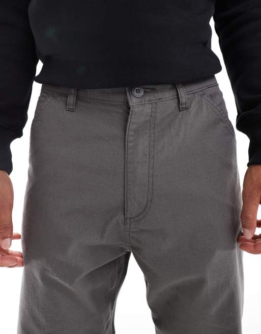 Jack & Jones ripstop baggy fit carpenter pant in gray, 5 of 5