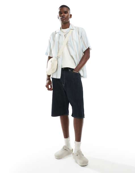 Jack & Jones Ron denim shorts in rinse wash