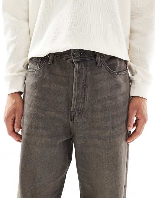 Jack & Jones – Ron – Czarne jeansy typu skater z efektem sprania, 5 z 5