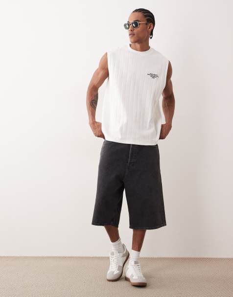 Jack & Jones Ron denim shorts in washed black - view 1