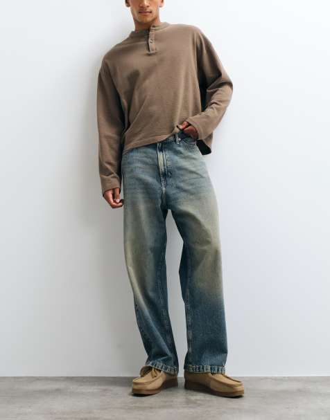 Jack & Jones Ron jean skater bleu moyen avec nuance - view 1