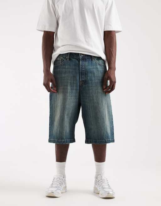 Jack & Jones - Ron - Pantalones cortos vaqueros holgados con acabado tintado oscuro, 2 de 5