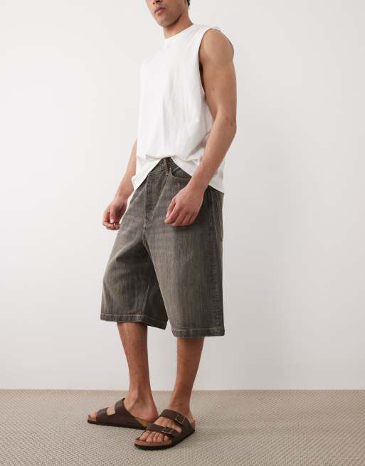 Jack & Jones - Ron - Short baggy en jean - Noir teinté, 3 de 5