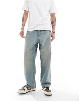 Jack & Jones Jack & Jones ron skater jean in blue cast wash