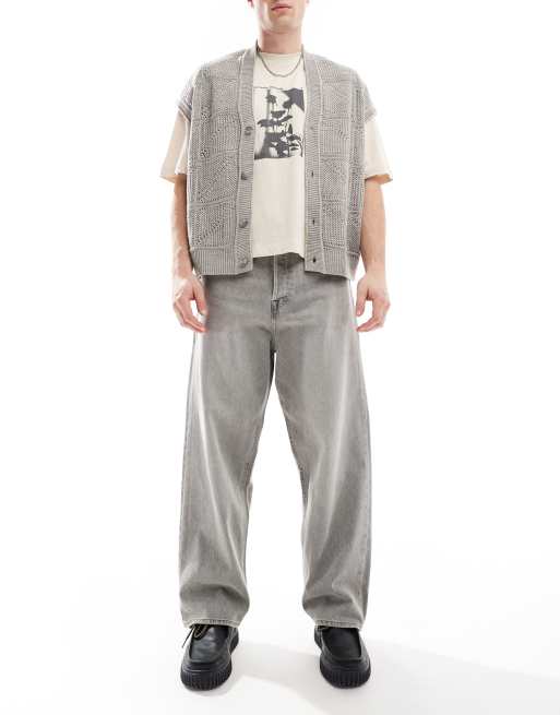 Jack & Jones - Ron - Skater-jeans i grå vask