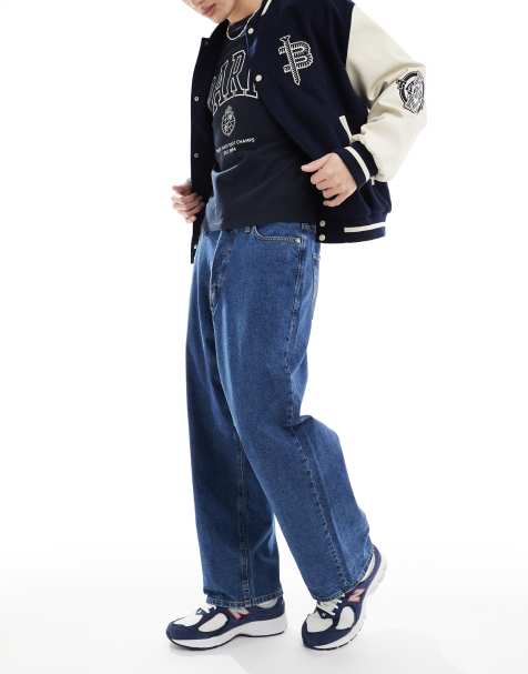 Jack & Jones – Ron – Skater-Jeans in mittelblauer Waschung - view 1