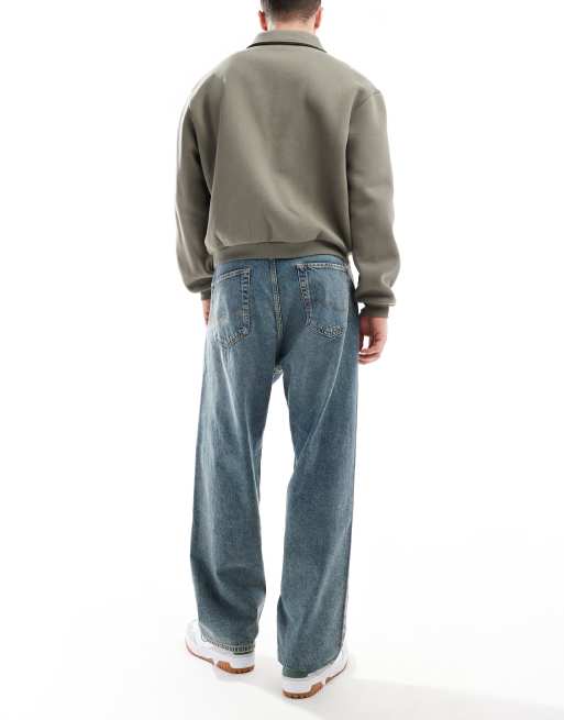 Jack & Jones - Ron - Skater-jeans i vintage-blå vask