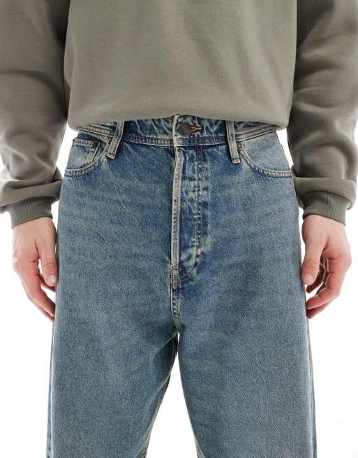 Jack & Jones - Ron - Skater-jeans i vintage-blå vask