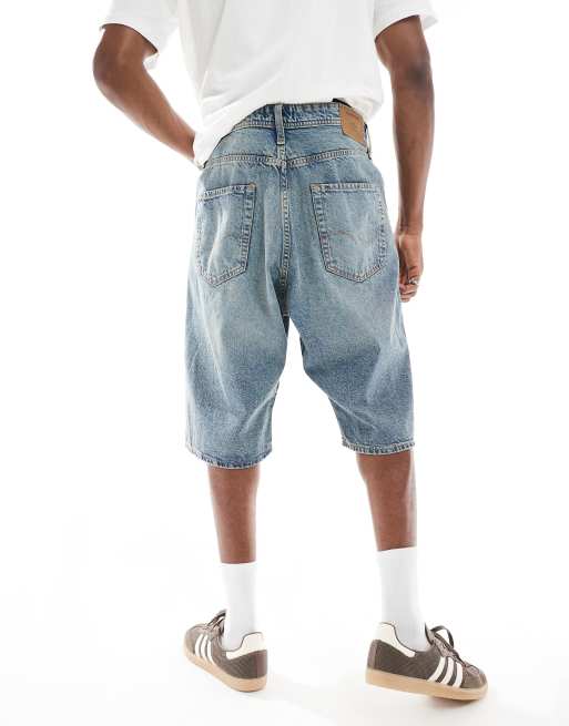 Jack & Jones – Ron – Skater-Jorts aus Denim in blauer Vintage-Waschung , 3 von 5