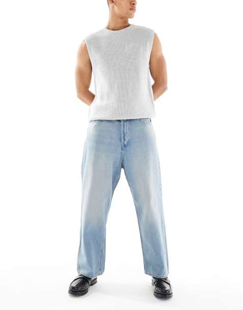 Jack & Jones - Ron - Skaterjeans in lichtblauwe wassing - view 1