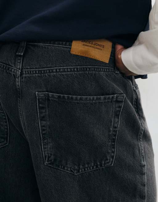 Jack & Jones – Ron – Svarta, tvättade skaterjeans, 5 av 5