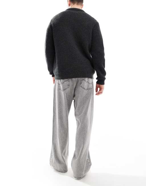 Jack & Jones – Ron – Szare sprane jeansy typu skater, 2 z 5
