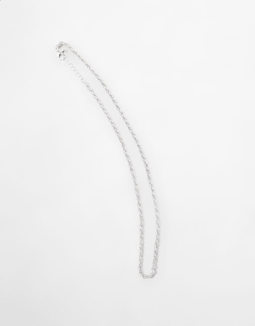 Jack & Jones rope chain necklace in silver tone, 2 of 4