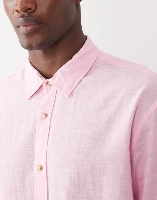 Jack & Jones – Rosa skjorta i linnemix, 5 av 5