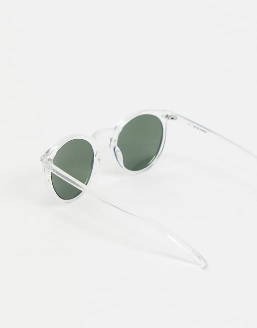 Jack Jones round sunglasses with clear frame