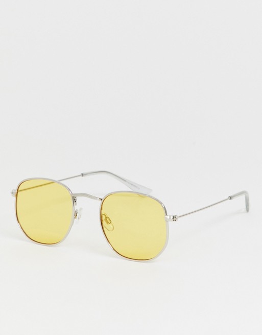 Jack & Jones round sunglasses with tinted lens