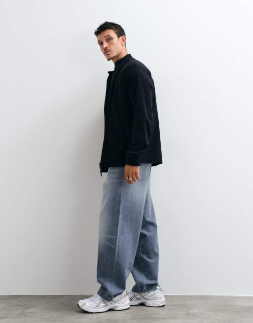 Jack & Jones rozpinana kurtka polarowa w czerni, 2 z 5