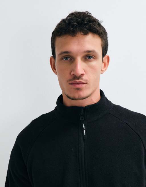 Jack & Jones rozpinana kurtka polarowa w czerni, 4 z 5