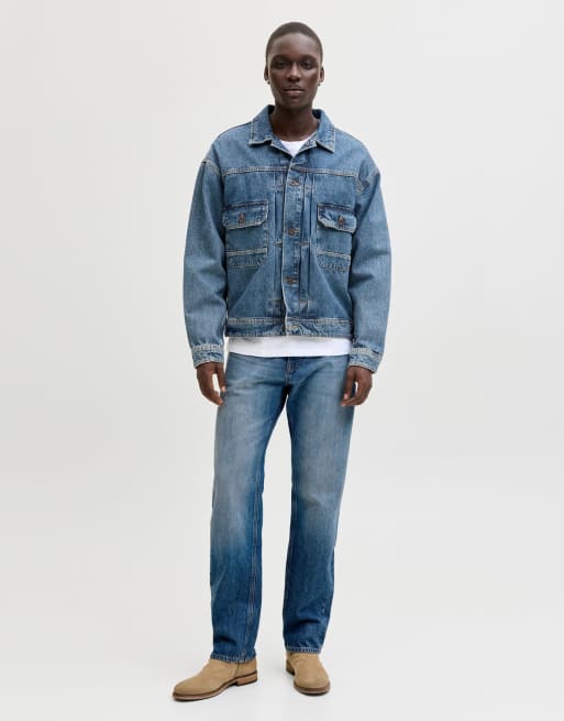 Jack & Jones - Ruimvallende jeans in blauw, 3 van 7