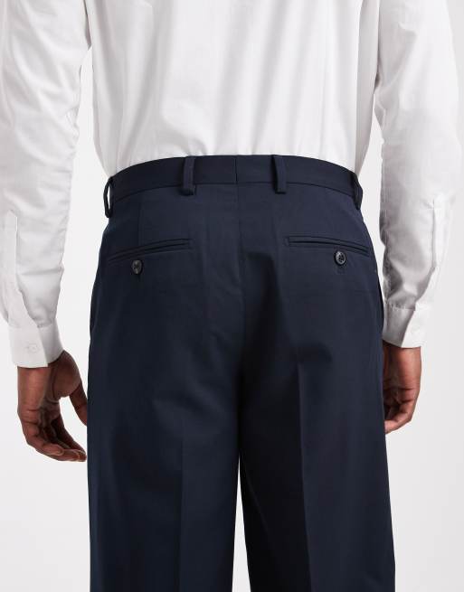Jack & Jones - Ruimvallende pantalon in marineblauw, 5 van 5
